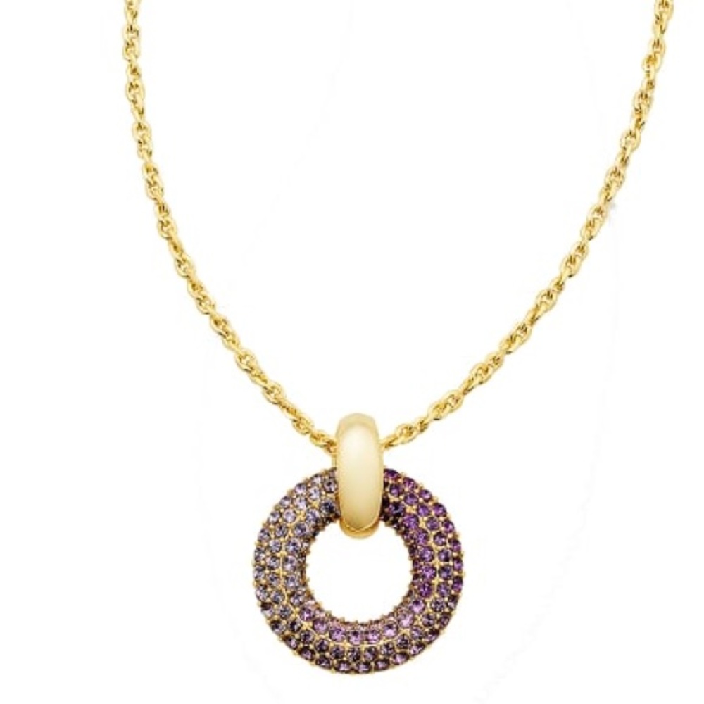 Kendra Scott Purple Pendant Necklace, gold